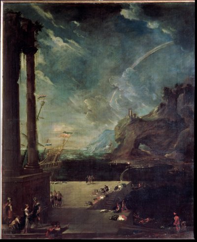 The Departure of Aeneas from Carthage by Benito Manuel de Aguero